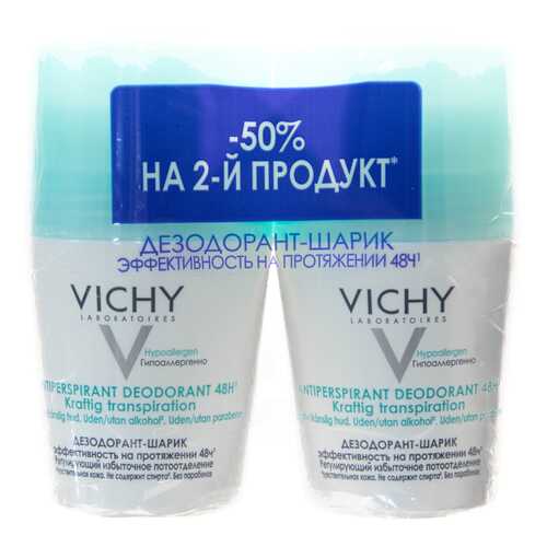Дезодорант Vichy Регулирующий избыточное потоотделение 50 мл 2 шт в NL International