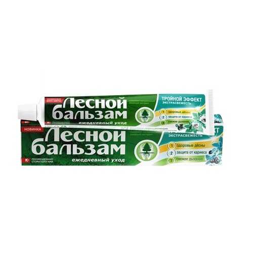 Зубная паста Лесной бальзам Тройной эффект. Двойная мята на отваре трав в NL International