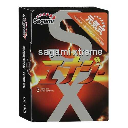 Презервативы Sagami Xtreme Energy ароматизированные 3 шт. в NL International
