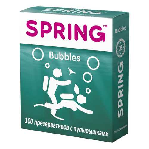 Презервативы SPRING BUBBLES с пупырышками 100 шт. в NL International
