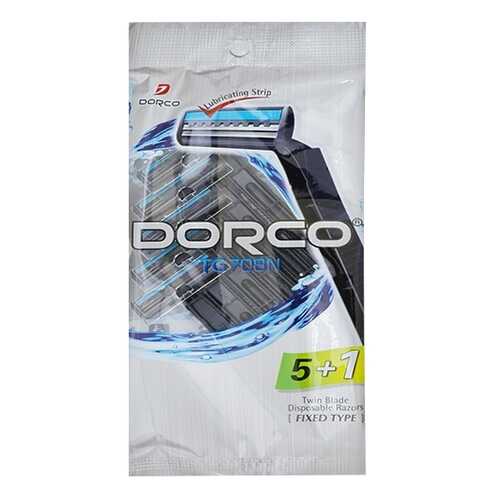 Станок для бритья Dorco TD708N Twin Blade 5 plus 1 Disposable Razors Черный в NL International