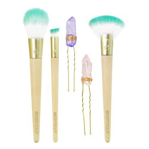 Набор Ecotools Glossy Finish - 3 кисти + 2 заколки для волос в NL International