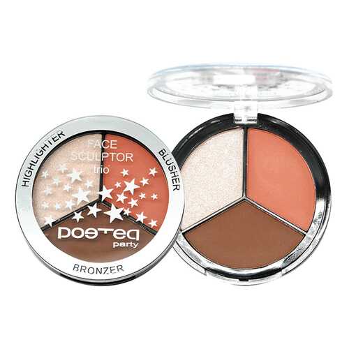 Набор для макияжа POETEQ Face Sculptor Trio Шампань/тропический персик/матовый 7,5 г в NL International