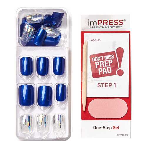 Накладные ногти KISS Impress Press-On Manicure One Step Gel Boss Lady 30 шт в NL International