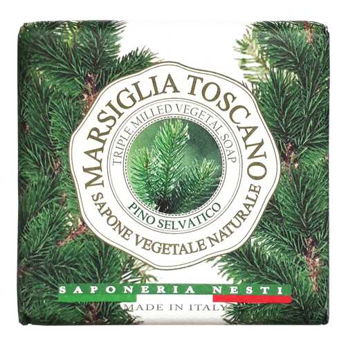 Косметическое мыло Nesti Dante Marsiglia Toscano Pino Selvatico Vegetal Soap 200 г в NL International