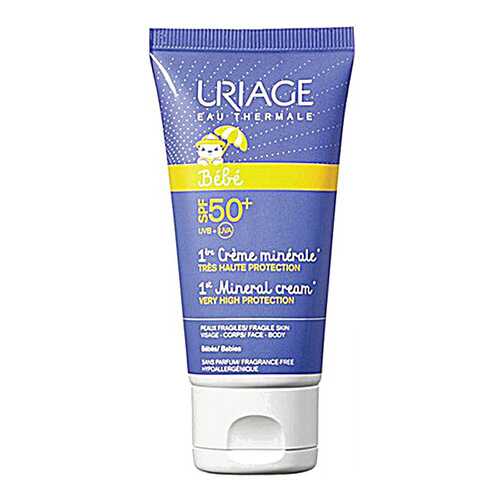 Солнцезащитное средство для детей Uriage Первый минеральный крем SPF50+, 50 мл в NL International