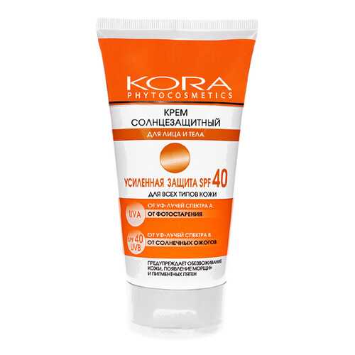 Солнцезащитное средство KORA Усиленная защита SPF 40 150 мл в NL International