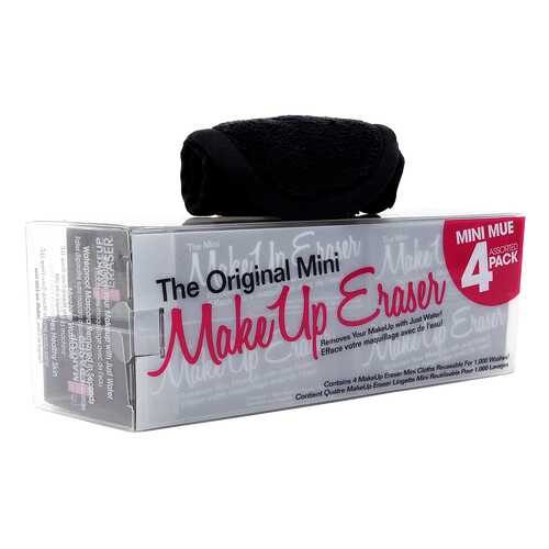 Средство для снятия макияжа MakeUp Eraser The Original Mini Black салфетки 4 шт в NL International