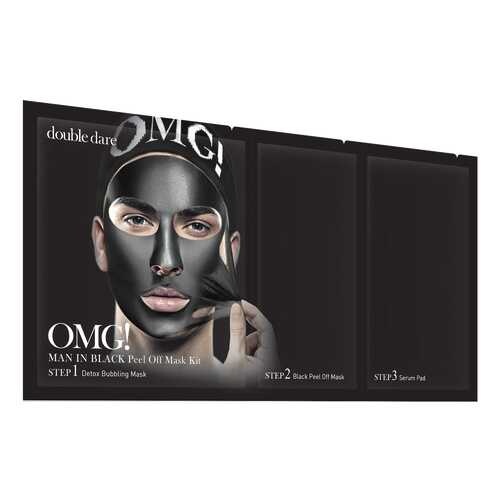 Маска для лица Double Dare OMG! Man In Black Peel Off Mask Kit 15 г в NL International