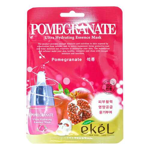 Маска для лица Ekel Pomegranate Ultra Hydrating Essence Mask 25 г в NL International