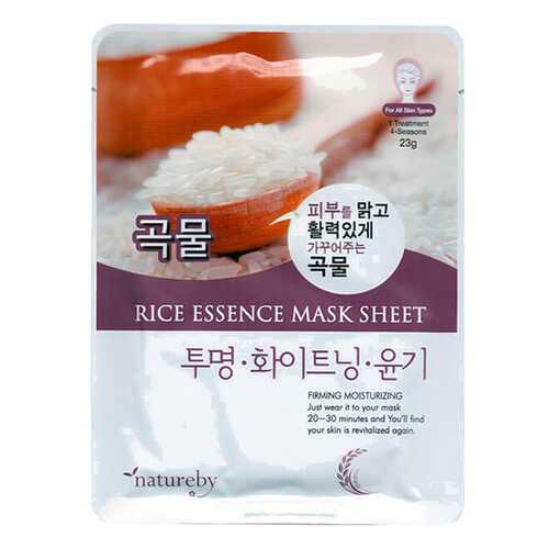 Маска для лица Natureby Rice Essence Mask Sheet 23 г в NL International