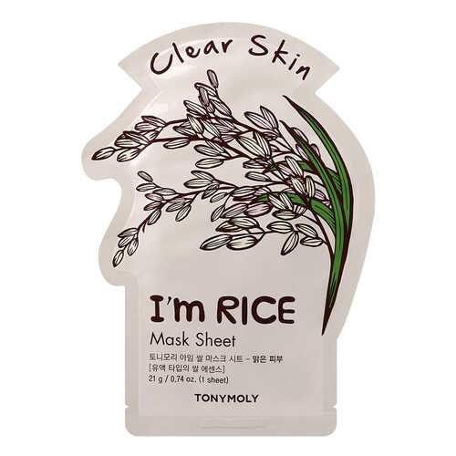 Маска для лица Tony Moly I'm Real Rice Mask Sheet 21 мл в NL International
