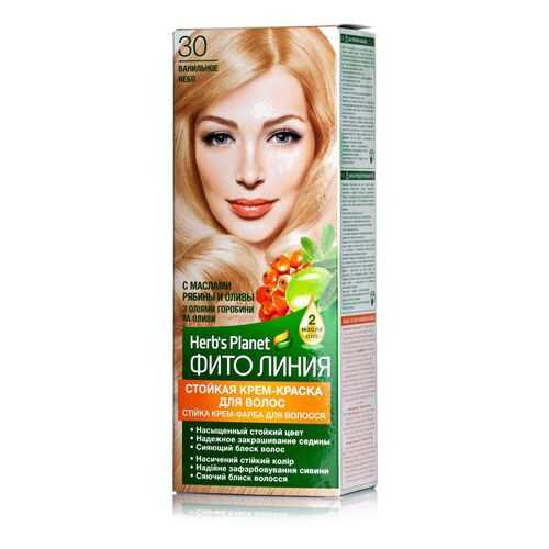Фито Линия Herb's Planet Стойкая крем-Краска для волос №30 Ванильное небо в NL International