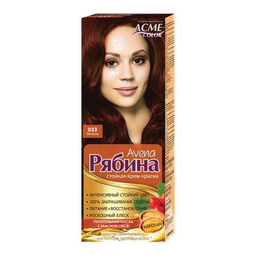 Краска для волос Acme Color Рябина Avena 033 Махагон 135 мл в NL International