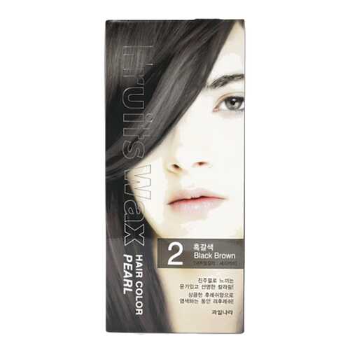 Краска для волос Welcos Fruits Wax Pearl Hair Color 02 Black Brown 60 мл в NL International