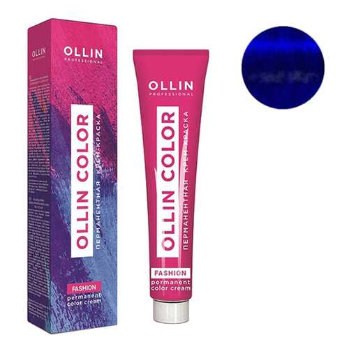 Крем-краска для волос Ollin Fashion Color перманентная Экстра-интенсивный синий 60 мл в NL International