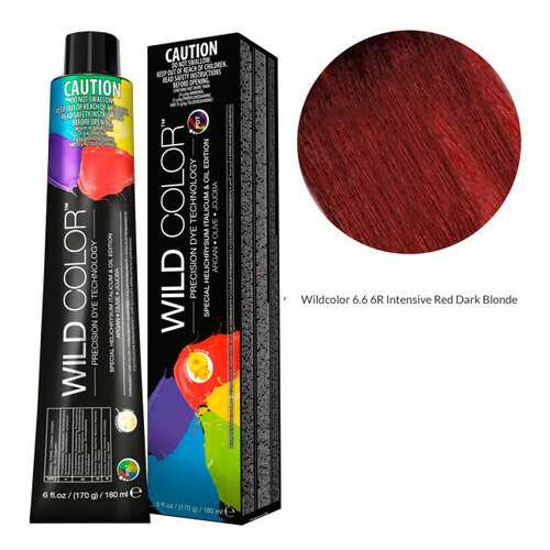 Wildcolor - Стойкая крем-краска Permanent Hair Color 6.6 6R Темно-красный блонд 180 мл в NL International