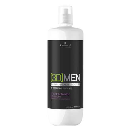 Шампунь Schwarzkopf Professional Root Activator Shampoo 3D Men 1000 мл в NL International